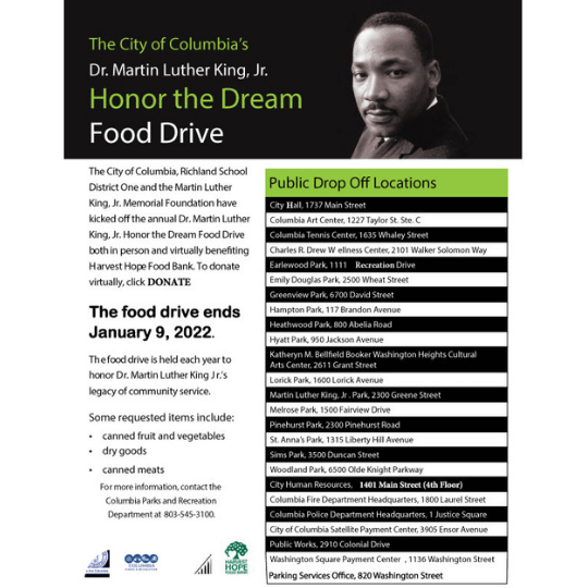 City of Columbia Accepting Applications for the Dr. Martin Luther King, Jr.  Dream Keeper Scholarship Awards - City of Columbia, Columbia SC